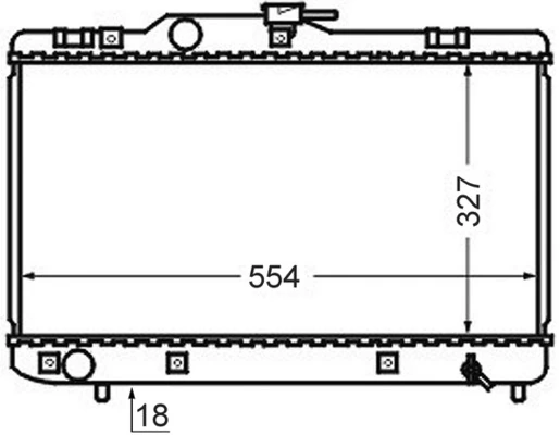 Radiator, engine cooling