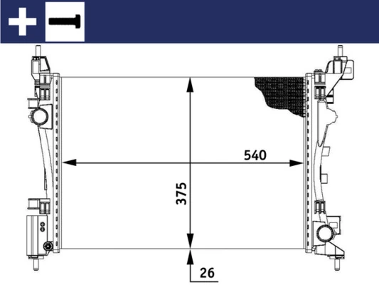Radiator, engine cooling
