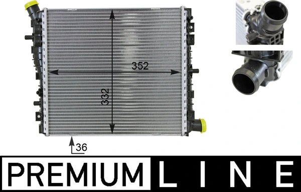 Radiator, engine cooling