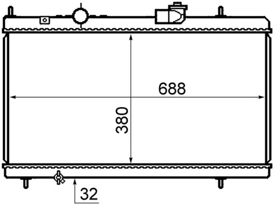 Radiator, engine cooling