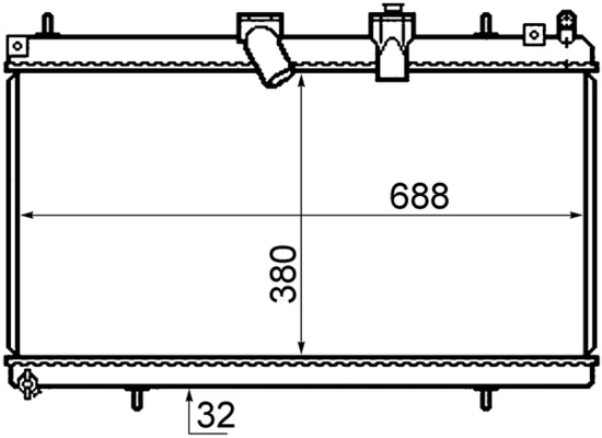 Radiator, engine cooling