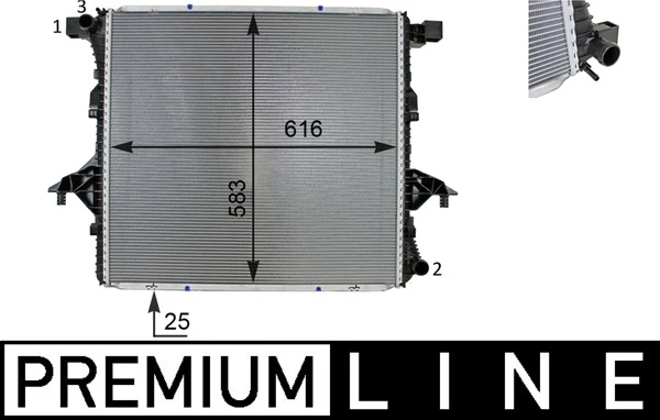 Radiator, engine cooling