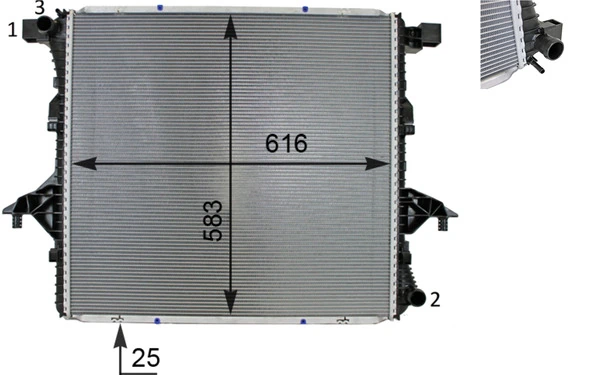 Radiator, engine cooling