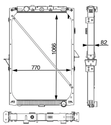 Radiator, engine cooling