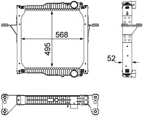 Radiator, engine cooling