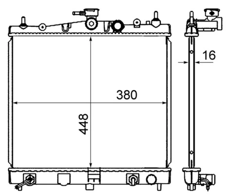 Radiator, engine cooling