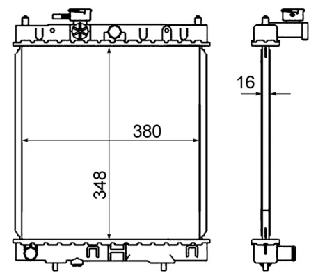 Radiator, engine cooling