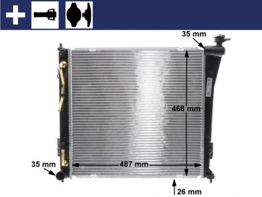 Radiator, engine cooling