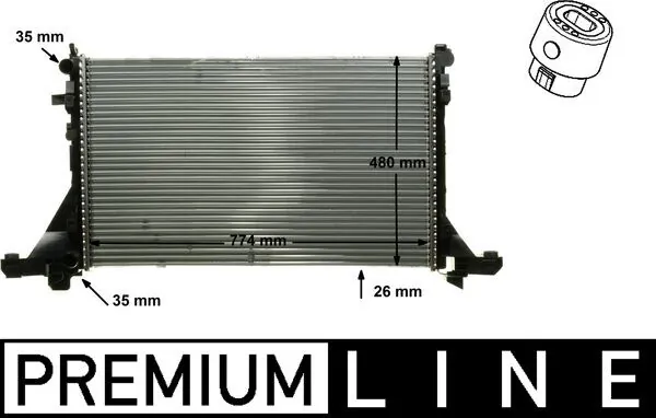 Radiator, engine cooling