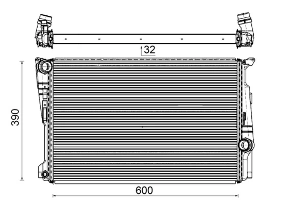Radiator, engine cooling