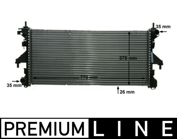 Radiator, engine cooling