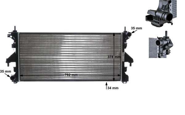 Radiator, engine cooling