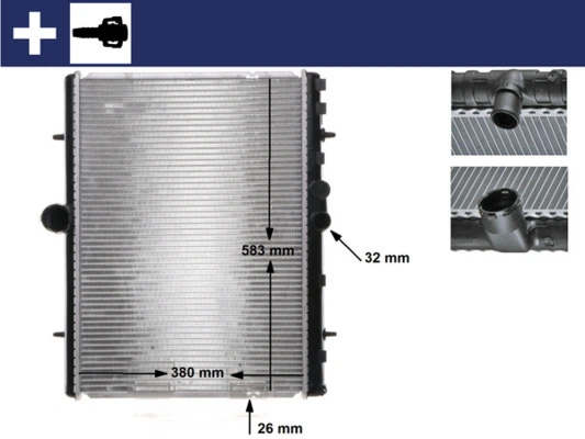 Radiator, engine cooling