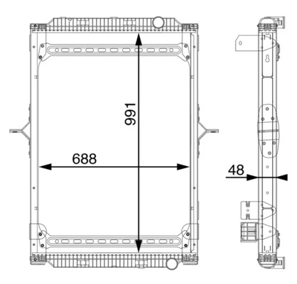 Radiator, engine cooling