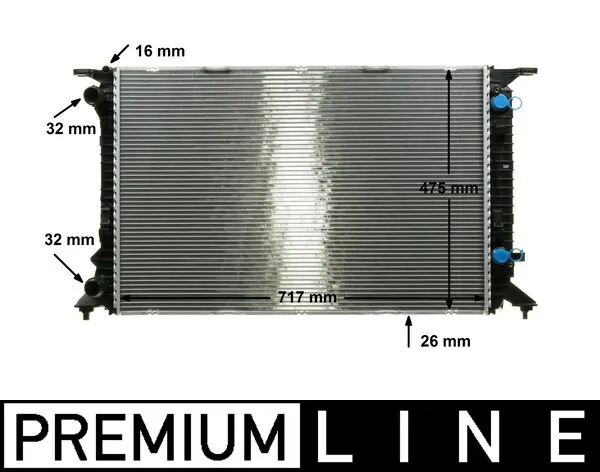 Radiator, engine cooling