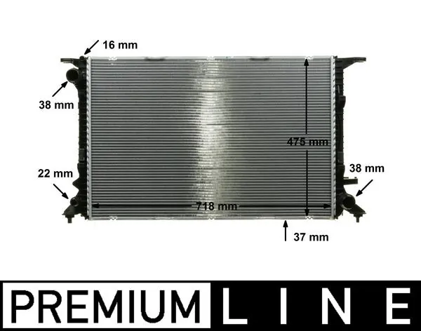Radiator, engine cooling