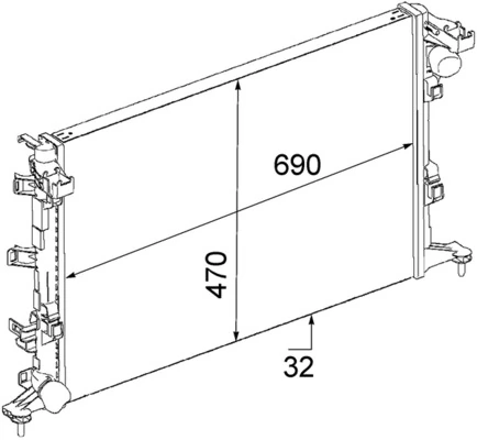 Radiator, engine cooling