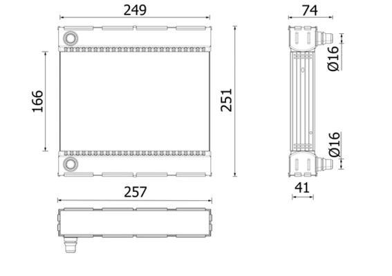 Radiator, engine cooling