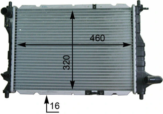 Radiator, engine cooling