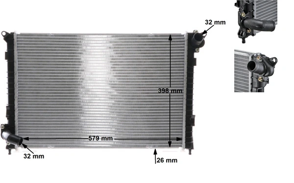 Radiator, engine cooling