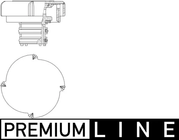 Cap, coolant tank