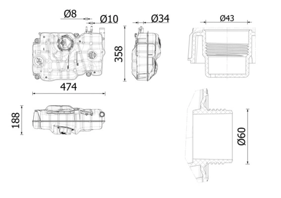 Expansion Tank, coolant