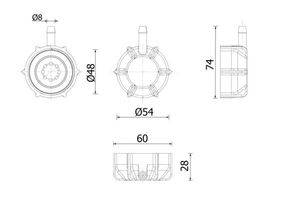 Cap, coolant tank