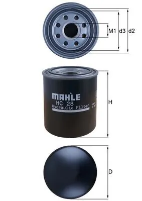 Filter, operating hydraulics