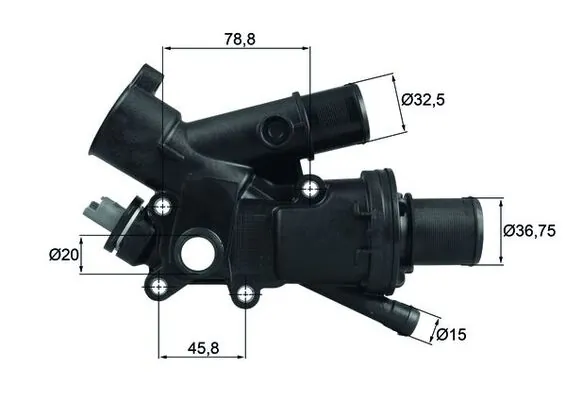 Thermostat, coolant