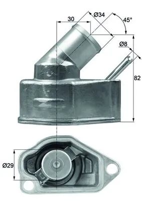 Thermostat, coolant