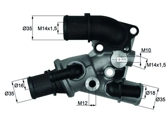 Thermostat, coolant