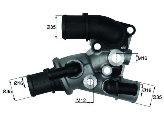 Thermostat, coolant