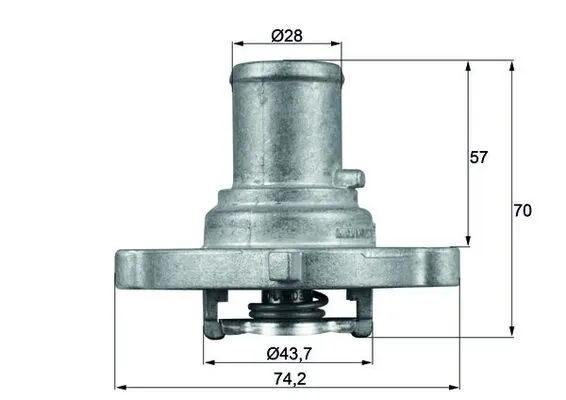 Thermostat, coolant