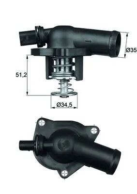 Thermostat, coolant