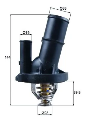 Thermostat, coolant