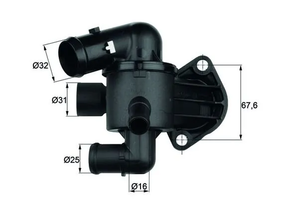Thermostat, coolant