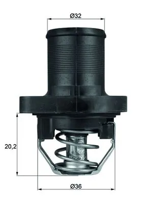 Thermostat, coolant