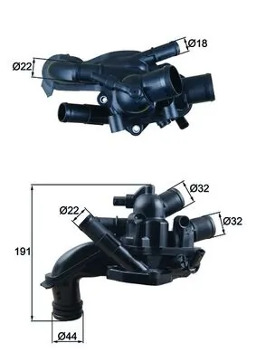 Thermostat, coolant