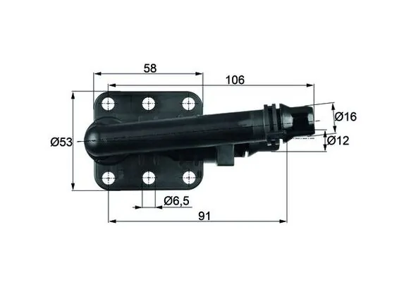 Thermostat, oil cooling