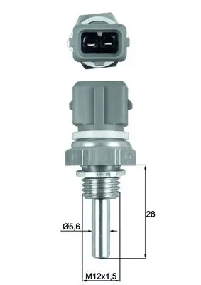 Sensor, coolant temperature