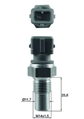 Sensor, coolant temperature