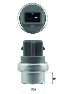 Sensor, coolant temperature