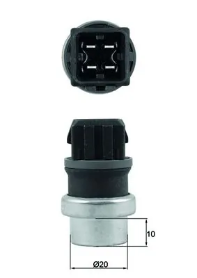 Sensor, coolant temperature