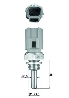 Sensor, coolant temperature