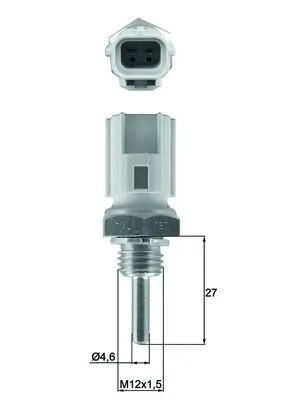 Sensor, coolant temperature