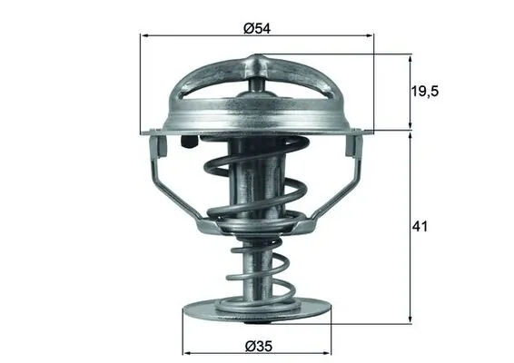 Thermostat, coolant
