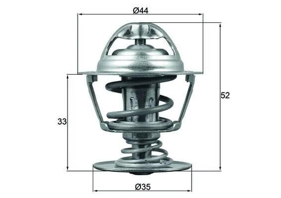 Thermostat, coolant