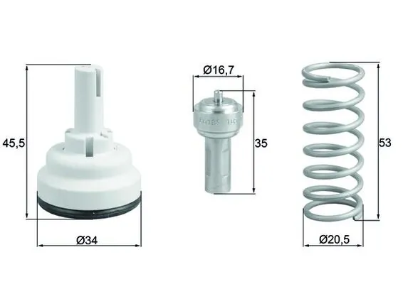 Thermostat, coolant