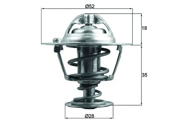 Thermostat, coolant