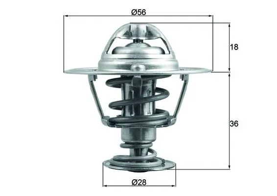 Thermostat, coolant